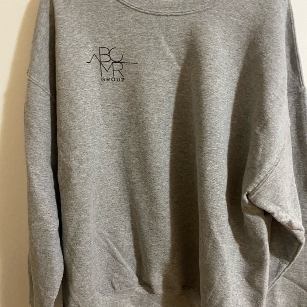 Bcmr group heather grey crew neck